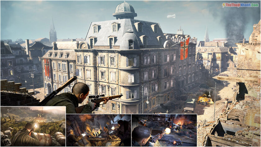 game bắn súng offline Sniper Elite V2