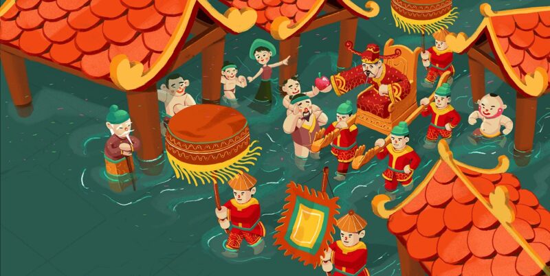 Hình ảnh múa rối nước đẹp