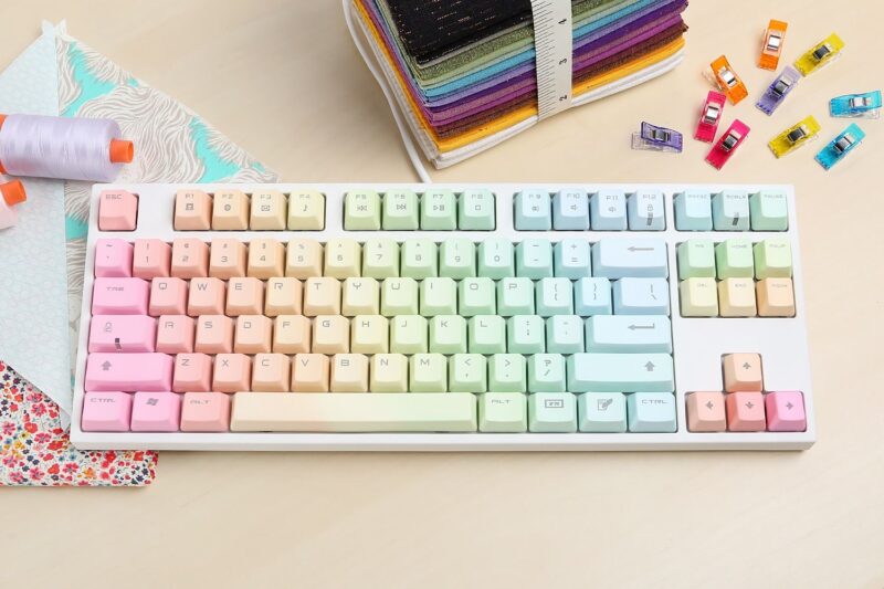 hình ảnh bàn phím máy tính cầu vồng