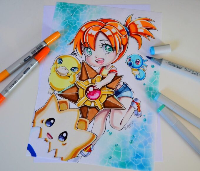 hình vẽ Pokemon và người huấn luyện đẹp