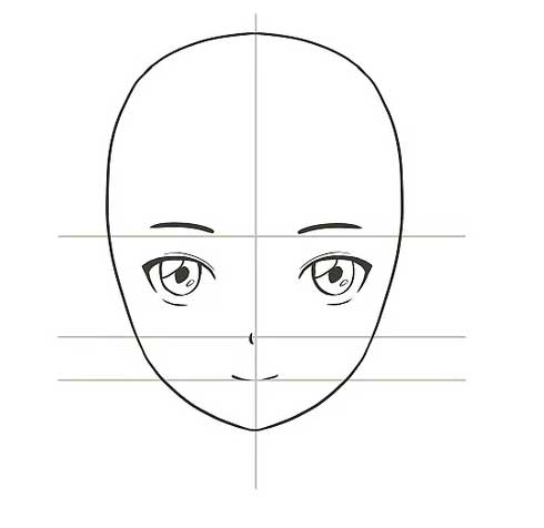 Cách vẽ anime bước 5