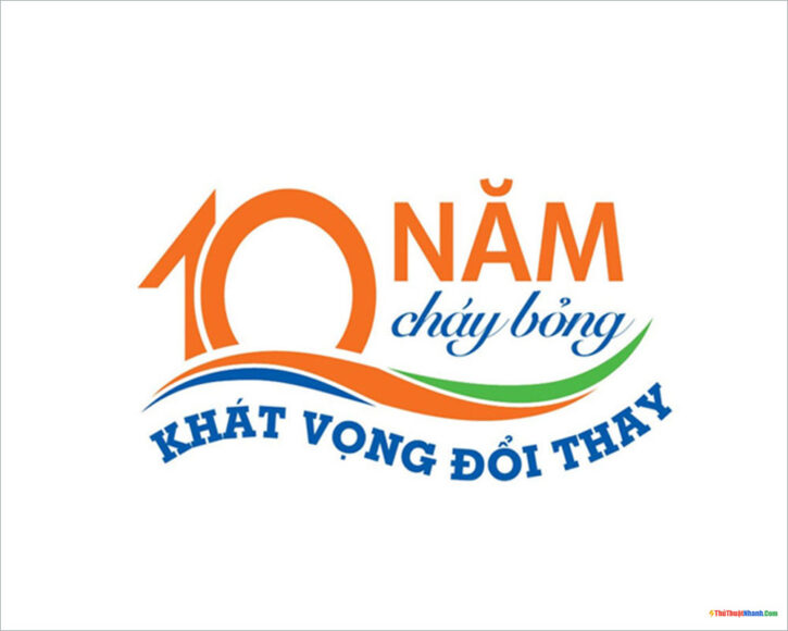 Mẫu logo kỷ niệm 10 đẹp, ấn tượng nhất