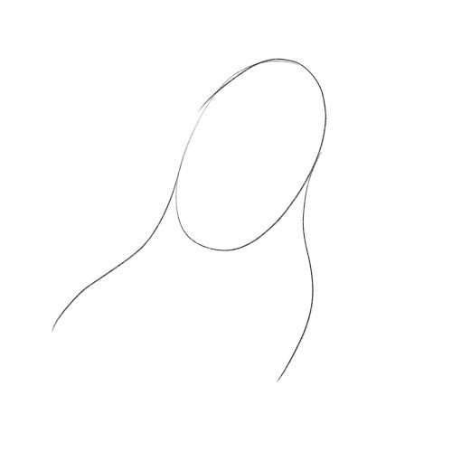 cách vẽ ma hoạt hình bước 1