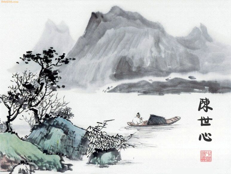 vẽ tranh thủy mặc bằng bút chì