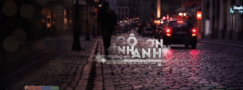 ảnh bìa facebook cover đẹp cô đơn mình anh