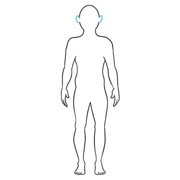 Cách vẽ con người bước 9