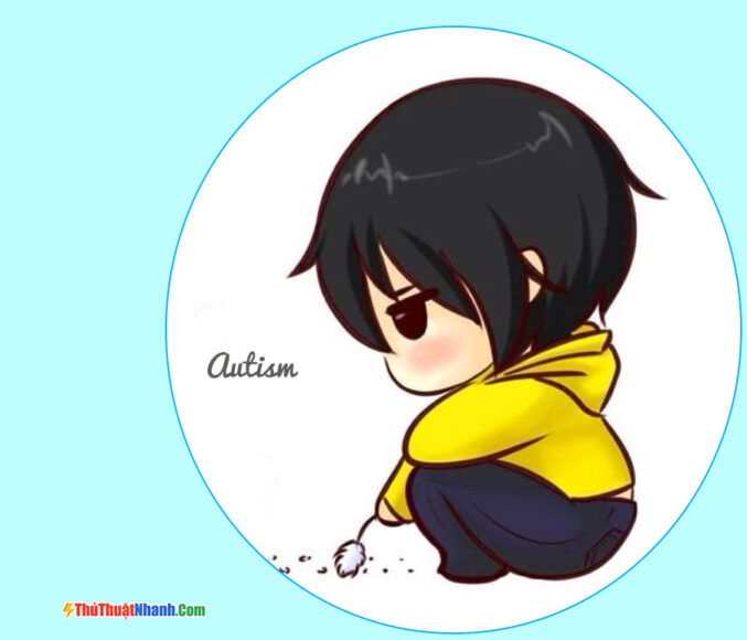 hình ảnh avatar tự kỷ chibi hoạt hình