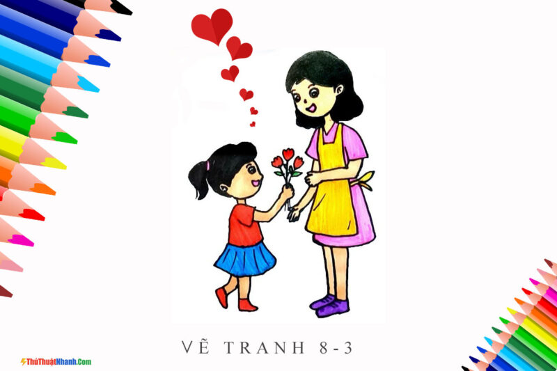 vẽ tranh 8-3