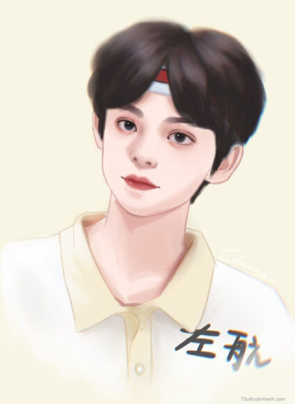 Ảnh vẽ đẹp hình nam