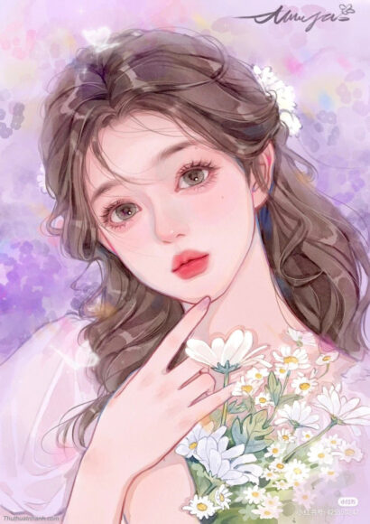 Ảnh vẽ đẹp hình nữ