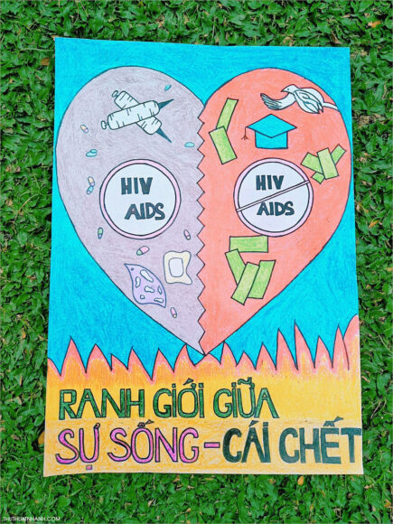 Vẽ tranh phòng chống HIV AIDS