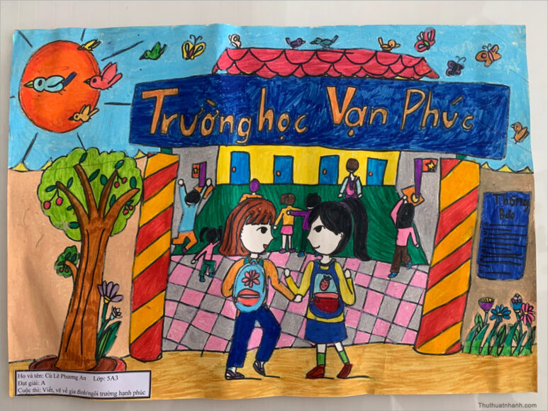 Vẽ tranh ngôi trường mơ ước